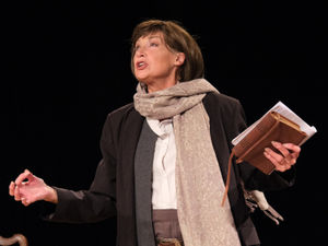 Heather Alexander as Virginia Woolf in 'Room' at the Edge Arts Centre