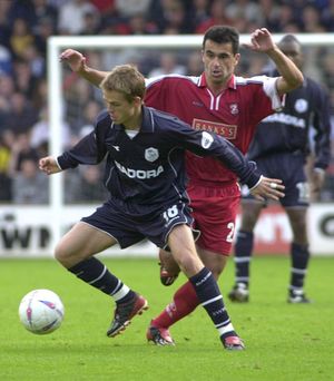 Roberto Martinez takes on Simon Donnelly at Bescot.