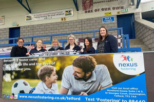 Nexus Fostering announced as a partner of AFC Telford United for a second year