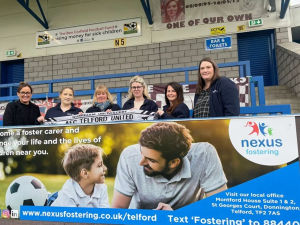 Supporting image for story: Nexus Fostering announced as a partner of AFC Telford United for a second year