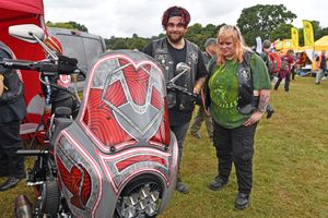 Bike4Life at Weston Park near Shifnal. Pictured: Will Marrington (left) and Elkie Lewis