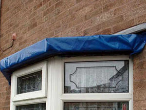 Supporting image for story: Highly visible thieves strip lead at homes