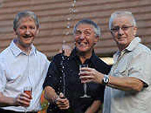 Supporting image for story: Three cheers as the Cliff triplets hit 60