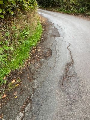 Minor potholes that need fixing. Picture: Chris Naylor