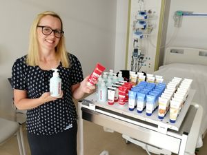 Supporting image for story: Research clerk raises funds for hand cream for Shropshire hospital workers