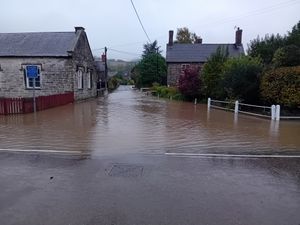 Lydbury North was badly flooded in October 2024. Picture: David Murray