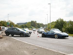 Supporting image for story: Traffic delays after crash involving luxury sports car near Shrewsbury