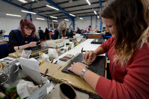Ladder for the Black Country apprentices in action at Whitehouse Cox, Aldridge