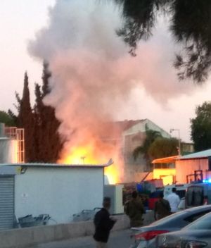 A home is struck by a rocket on the Israeli side of the border