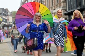 There were bright colours at Shrewsbury's Pride festival