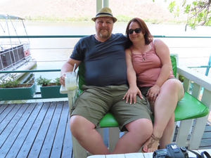 Donna and Chris between their weight loss