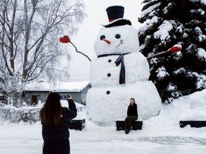 Supporting image for story: Roofs on three buildings collapse as Alaska is hit by record snowfall