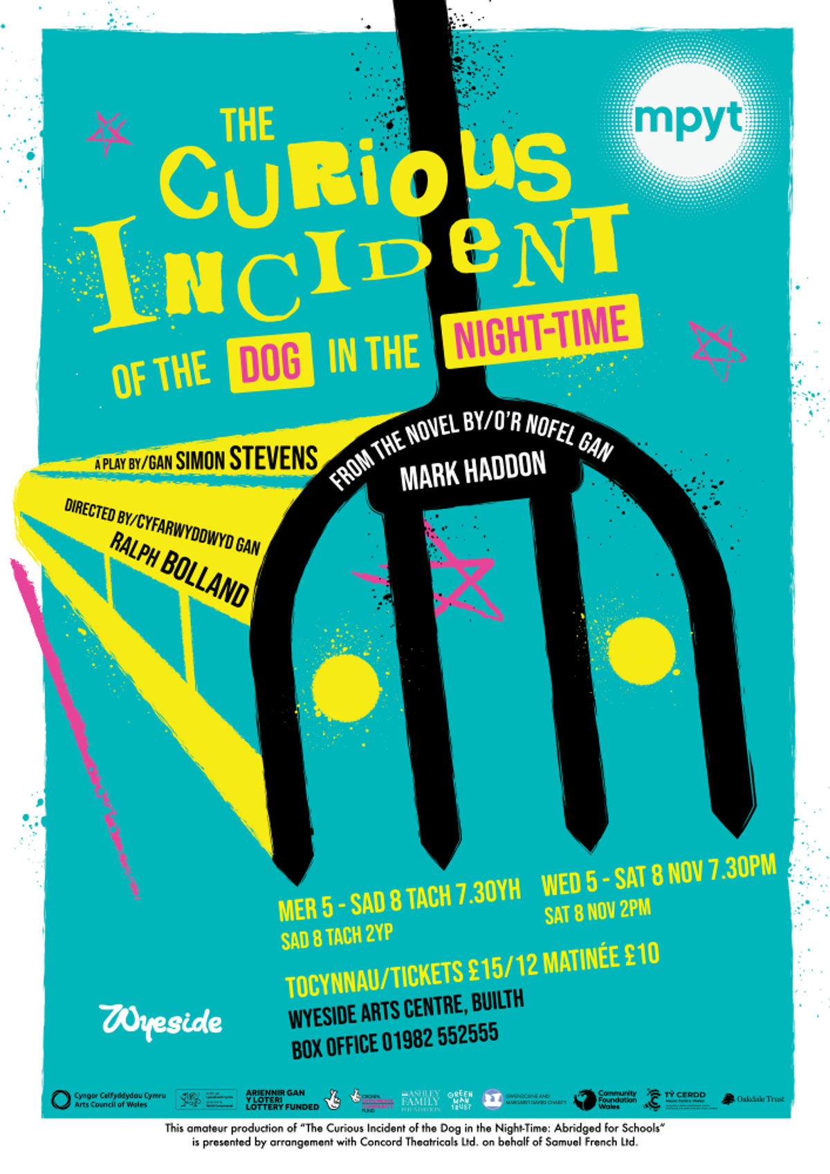 Mid Powys Youth Theatre will be presenting The Curious Incident of the Dog in the Night-Time at a Builth Wells venue