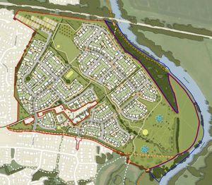 An illustrative masterplan of how the scheme would look. Picture: FPCR Environment & Design Ltd