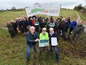 Supporting image for story: 'It's heartwarming to see that people still want to fight': Protestors wage war on West Midlands greenbelt plans