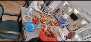 Residents at HC-One’s Lime Trees Care Home creating autumnal wreaths