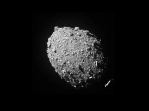 Supporting image for story: Spacecraft blasts off to investigate scene of defensive cosmic crash