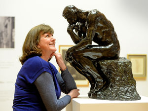 Supporting image for story: Rodin's iconic sculpture The Thinker goes on display in Walsall