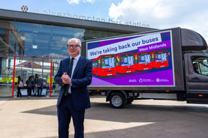 West Midlands Mayor at Wolverhampton Bus Station. PIC: West Midlands Combined Authority