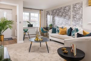 Living room at Barratt Homes' Waterside development in Staffordshire