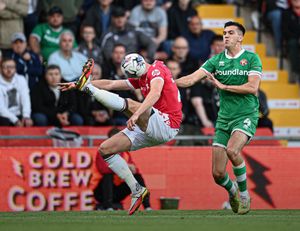Oisin McEntee closes down for Walsall (Owen Russell)