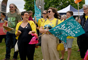 There was a celebratory mood at the Women Chainmakers Festival