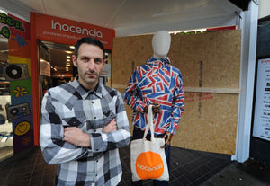 Shezz Sivri, of Inocencia, pictured after a burglary at the shop in October 2019