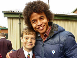 Supporting image for story: Blue Peter's Radzi goes back to school in Newport