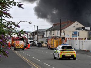 Supporting image for story: Commuters facing diversion as road remains shut after major blaze near West Bromwich