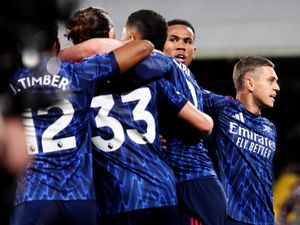 Supporting image for story: Arsenal move clear at top of Premier League after victory at Fulham