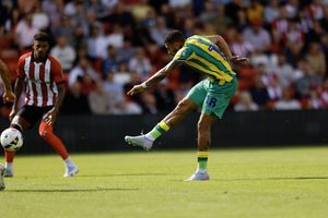 Karlan Grant scores for West Bromwich Albion against Lincoln City