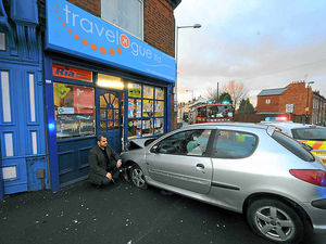 Supporting image for story: Car crashes into Walsall travel agents