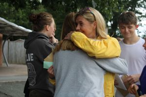 GCSE results day at The Marches School