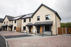 Energy-efficiency measures in the new homes include solar panels and air source heat pumps.