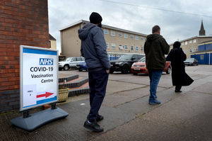 The queues were steady throughout the day