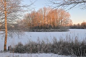 Perton was looking picturesque this morning following last nights snowfall