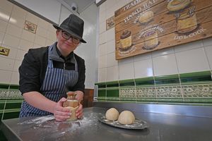 The art of making pork pies at Eley's is still a traditional one