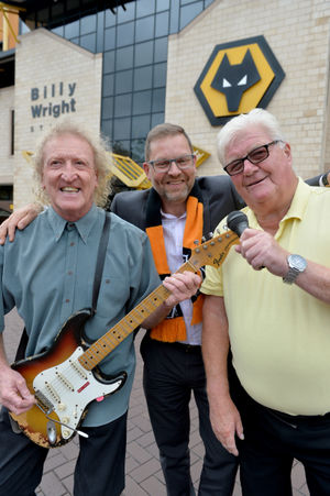 Organisers Kenny Craig , Julian Britton and Barry Cary ahead of a Midlands Showbiz Reunion event taking place at Molineux's WV1 Suite on July 17
