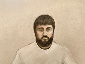 Court sketch of Kyle Clifford