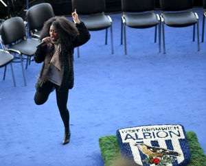 Beverley Knight performing during today's ceremony