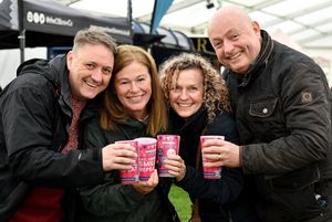 Neil Walker, Jane Walker, Debbie Long and Dave Long at Shropshire Oktoberfest.