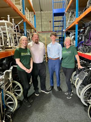 
L-R: Hannah Montgomery - Grace Cares, MP Dave Robertson, Matt Allen, Emma Smith - Grace Cares
