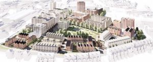 A visualisation of the Athlete Village. Photo: Birmingham City Council