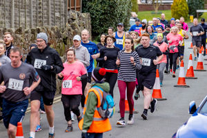 More than 300 runners took to the streets