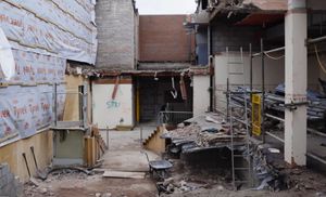 Demolition work at Telford Theatre in Oakengates