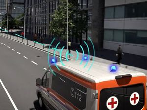 Supporting image for story: Ford trials technology that can turn traffic lights to green for emergency vehicles