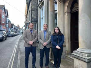 Madeleys Chartered Surveyors founder Paul Madeley (centre) with new recruits Daniel Thomas and Daisy Whiteman