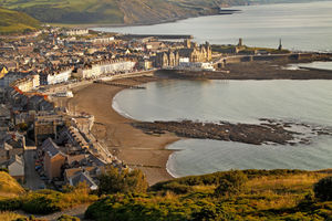 Belgrave House is on Marine Terrace, the seafront road in Aberystwyth 