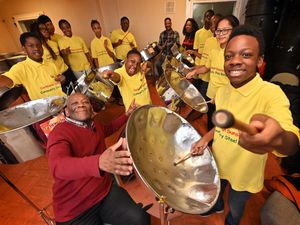 Supporting image for story: Watch as Telford steel drums band give Christmas carols a tropical twist to help victims of devastating Hurricane Melissa