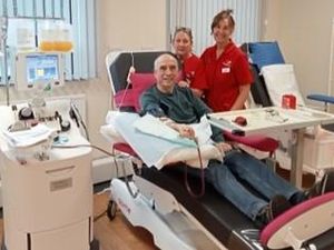 Supporting image for story: Rhayader man reaches 500th blood donation after 50 years
